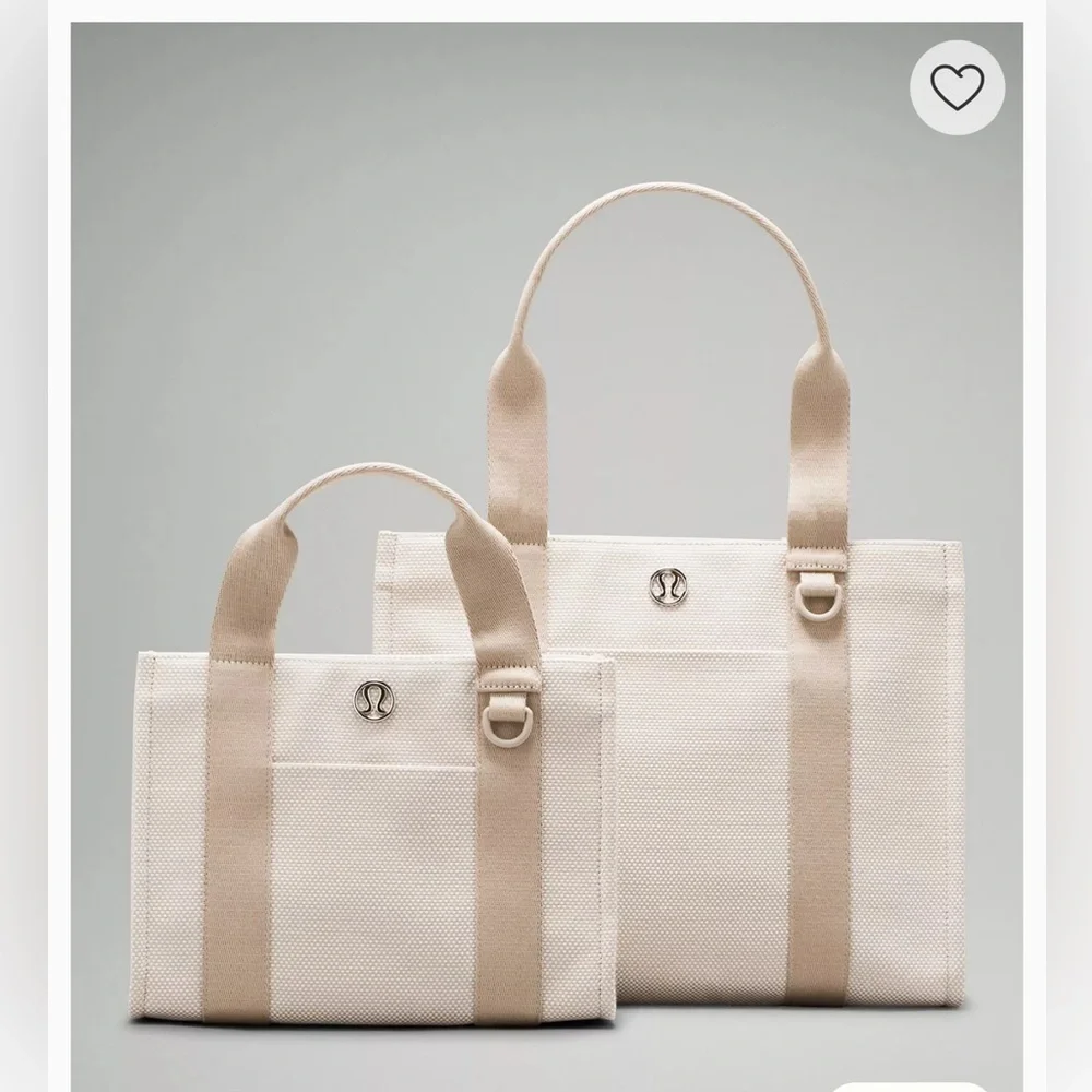 Lululemon Two-Tone Canvas Mini Tote Bag - Picture 3 of 14